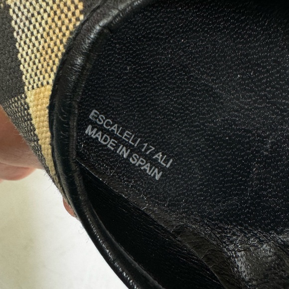 Burberry Adelle Nova Check Ballet Flats Shoes Leather Girls Cotton Logo Plaid 12 - Picture 11 of 16